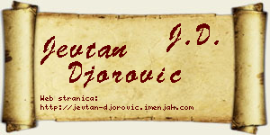 Jevtan Đorović vizit kartica
